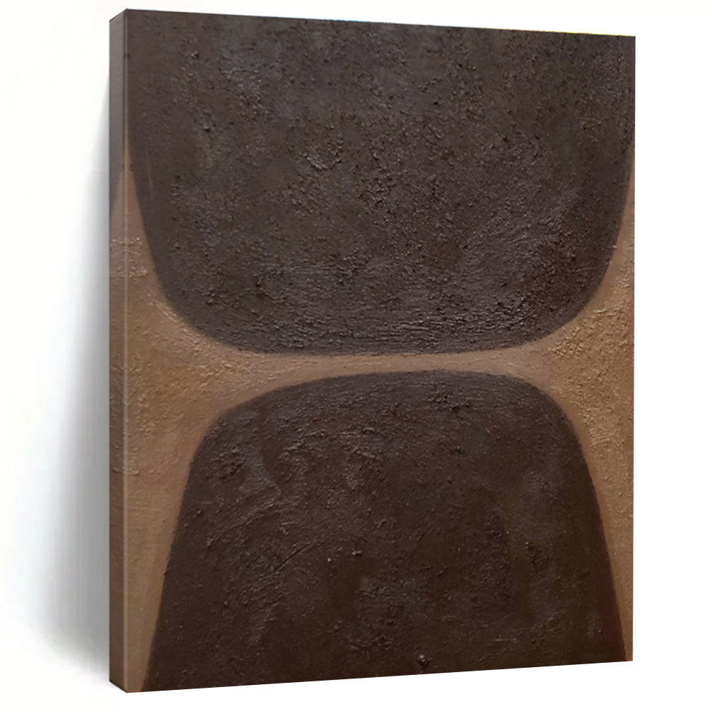 Brown - Black Abstract Art for Industrial - Style Home Theater & Art Studio DLZ1176