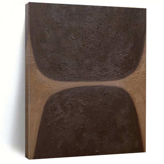 Brown - Black Abstract Art for Industrial - Style Home Theater & Art Studio DLZ1176