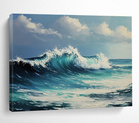 Energetic Seascape Art for Nautical Office & Beachfront Bar SC602