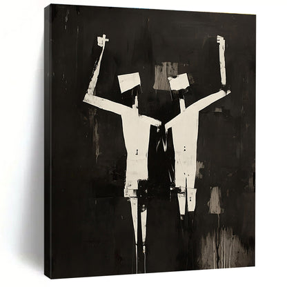Black and White Figures for Urban Art Space & Modern Gym STSC1145