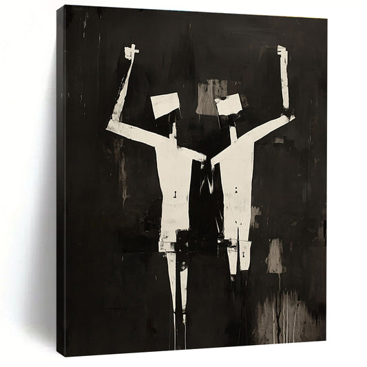 Black and White Figures for Urban Art Space & Modern Gym STSC1145