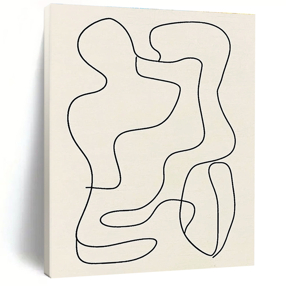 Abstract Line Forms Art for Modern Studio Apartment & Art Gallery Corridor STSC121