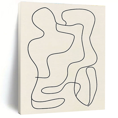 Abstract Line Forms Art for Modern Studio Apartment & Art Gallery Corridor STSC121