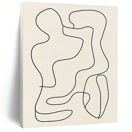 Abstract Line Forms Art for Modern Studio Apartment & Art Gallery Corridor STSC121