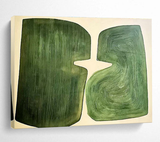 Green Geometric Abstract for Modern Office Reception DLZ3004
