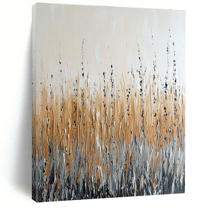 Neutral Grass Abstract for Minimalist Bedroom & Rustic Home Office STSC284