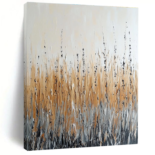 Neutral Grass Abstract for Minimalist Bedroom & Rustic Home Office STSC284