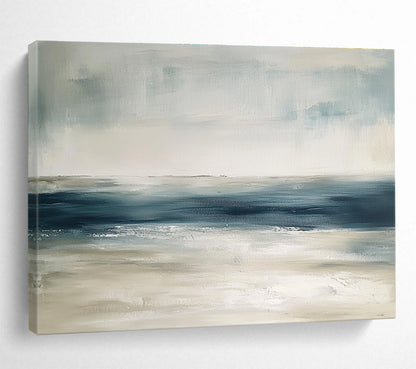 Soft Toned Seascape Art for Coastal Home Bedroom & Relaxing Spa Lounge SC277
