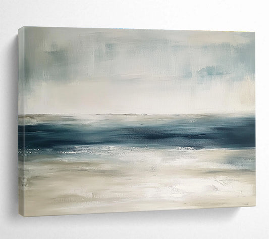 Soft Toned Seascape Art for Coastal Home Bedroom & Relaxing Spa Lounge SC277