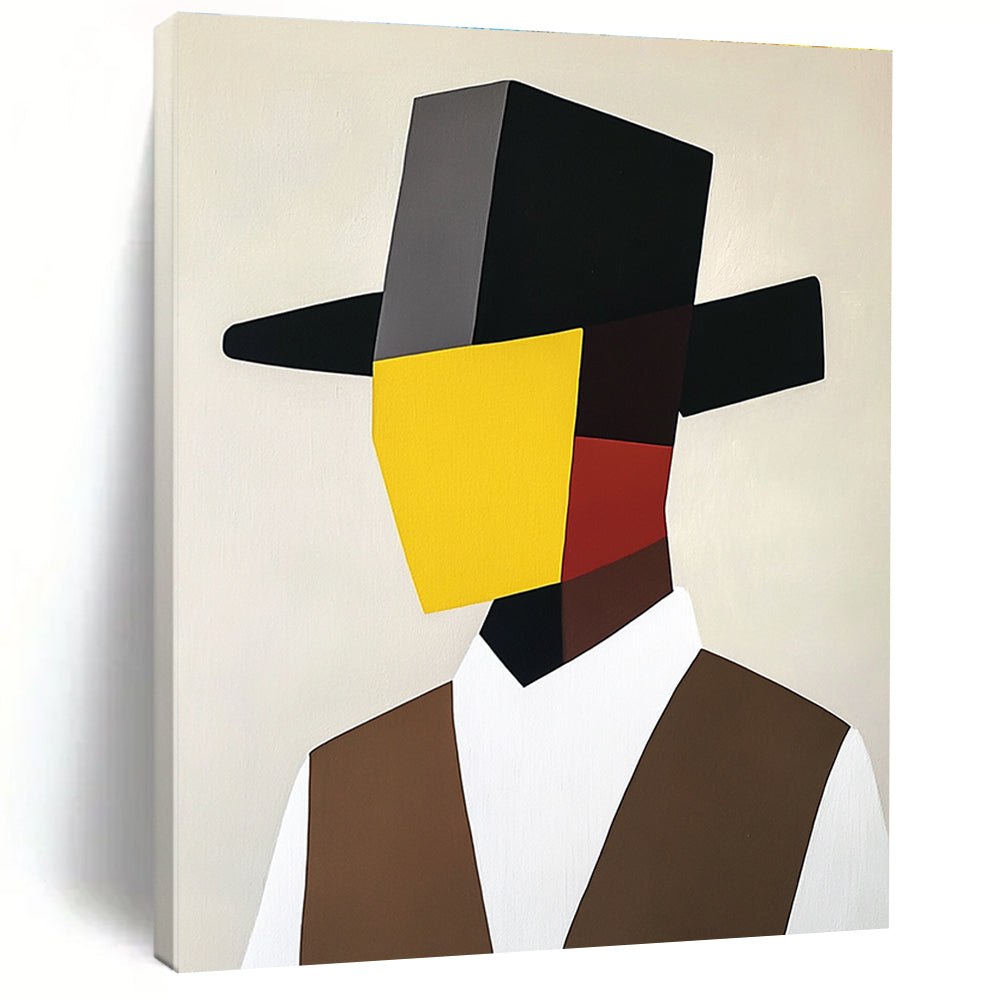 Cubist Portrait Art for Art Gallery & Creative Workplace STSC1082