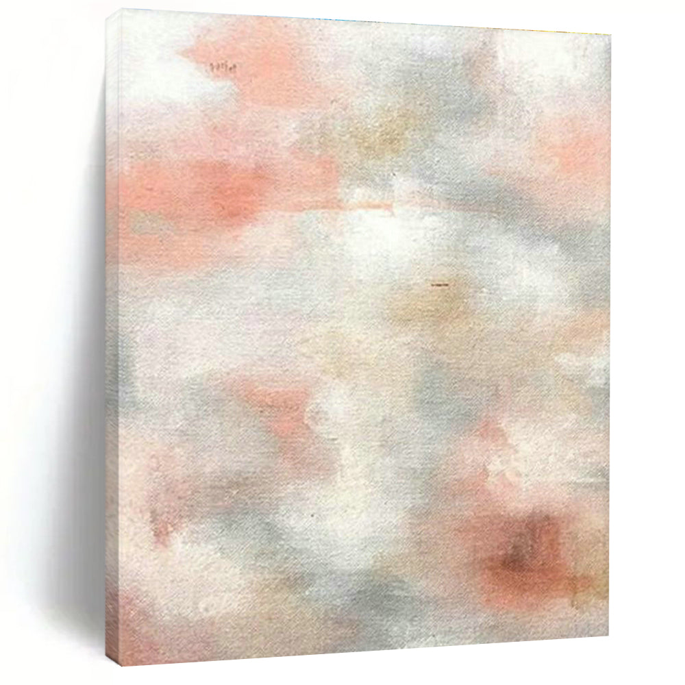 Pink - Gray Abstract Art for Feminine - Themed Beauty Salon Waiting Areas DLZ0004