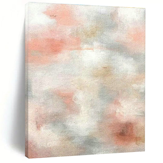 Pink - Gray Abstract Art for Feminine - Themed Beauty Salon Waiting Areas DLZ0004