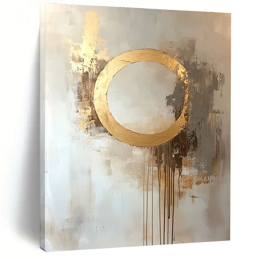 Gold Circle Abstract for Modern Living Room & Luxury Hotel Lobby STSC170