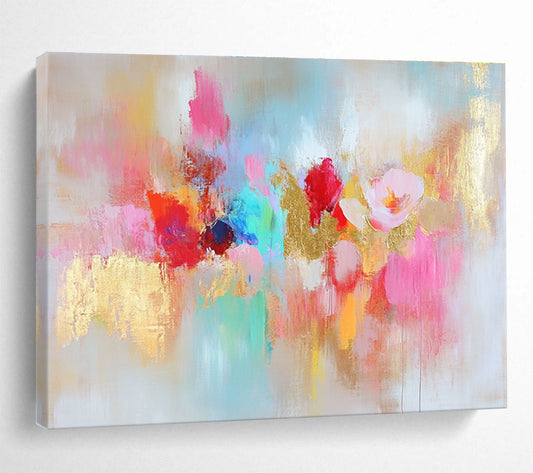 Floral - Inspired Abstract Art for Boutique Hotel Suite & Feminine - Style Café SC264