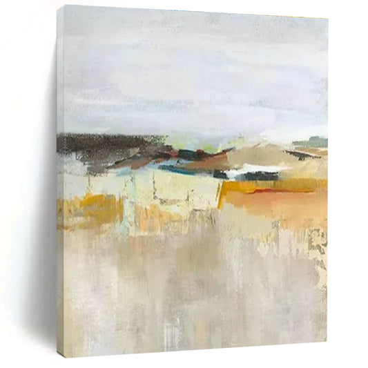 Light - Colored Abstract Landscape for Minimalist Living Room & Art - Loving Office DLZ1823