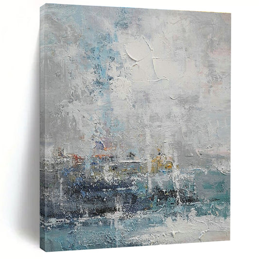 Impressionistic Sea - Scape Art for Coastal Restaurant & Bedroom DLZ2011