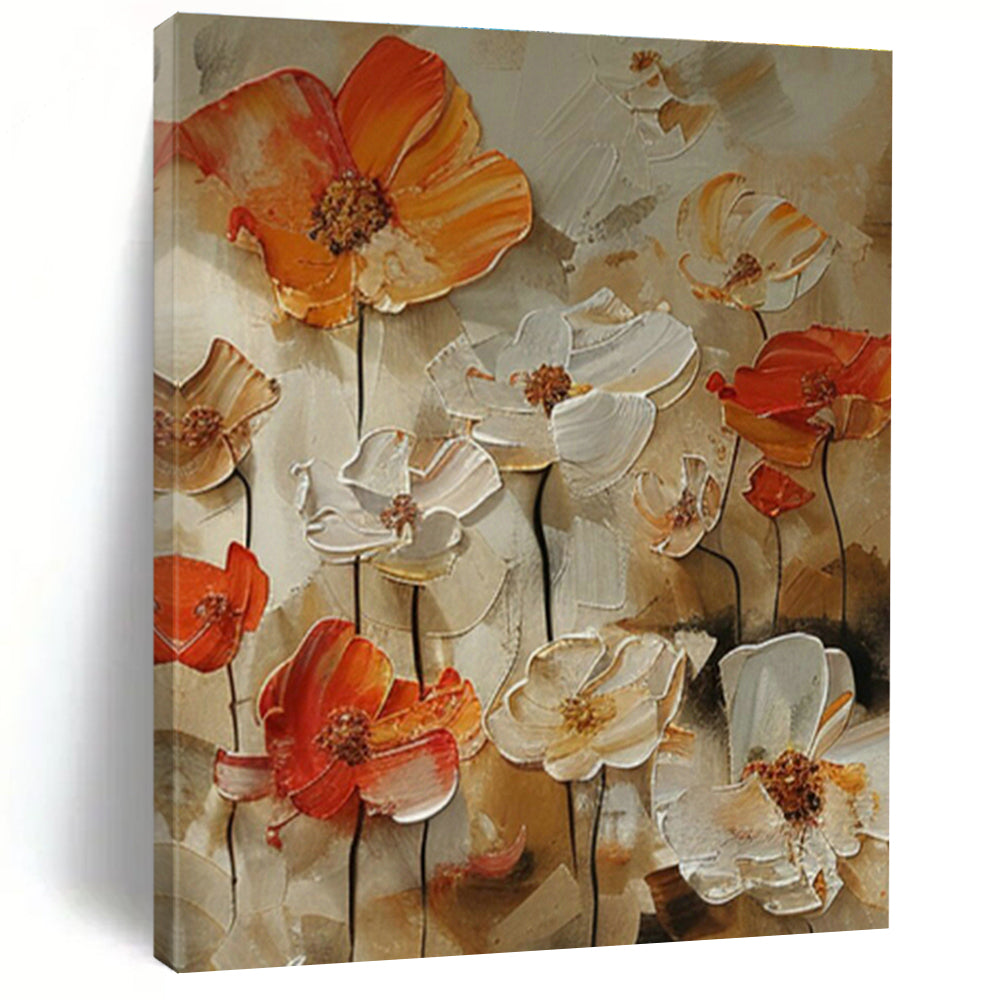 Colorful Flower Field Art for Countryside Wedding Venue & Rustic - Chic Restaurant DLZ1406