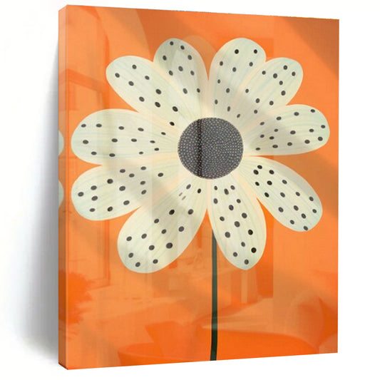 Orange - Background Flower Art for Cheerful Nursery & Botanical - Inspired Café DLZ1938
