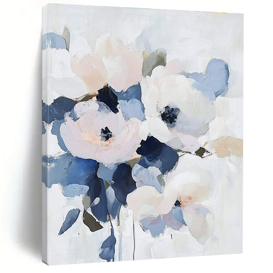 Soft - Toned Flower Bouquet Art for Nursery & Café STSC053