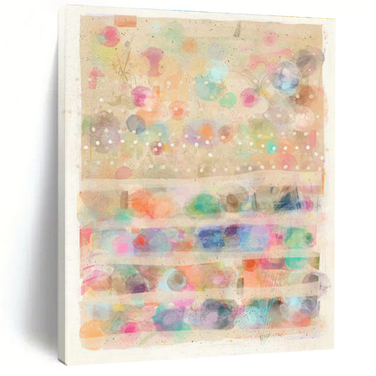 Colorful Polka Dot Art for Kids' Playroom Walls DLZ0104