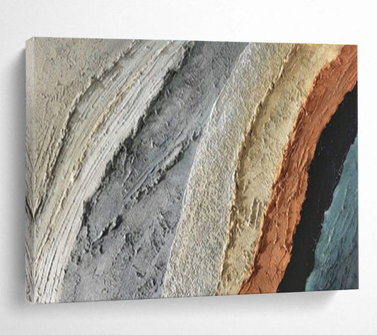 Multicolor Textured Abstract for Art Gallery Corridor DLZ3003