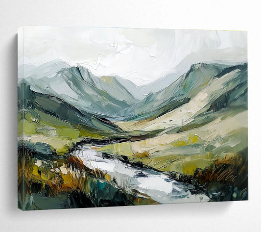 Serene Landscape Art for Mountain Lodge & Wellness Retreat SC596