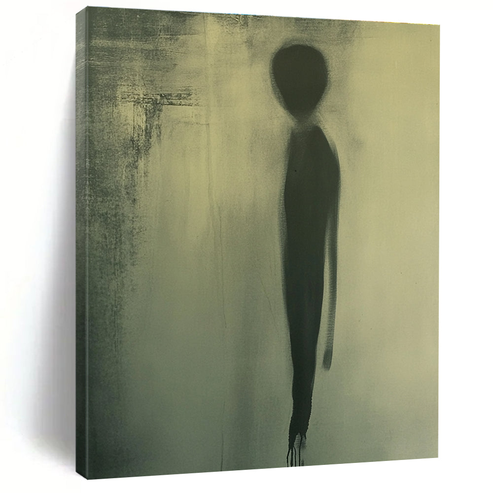 Shadowy Figure Silhouette for Avant - Garde Art Studio & Mysterious Library STSC992
