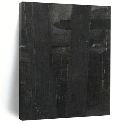 Dark Gray Abstract Art for Sophisticated Library & Home Bedroom DLZ1162
