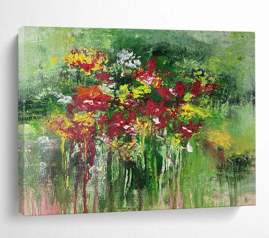 Charming Floral Abstract Art for a Charming Garden - Themed Room DLZ2398