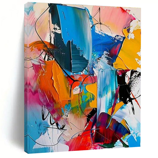 Vivid Abstract Painting 1 for Living Room & Office DLZ0356
