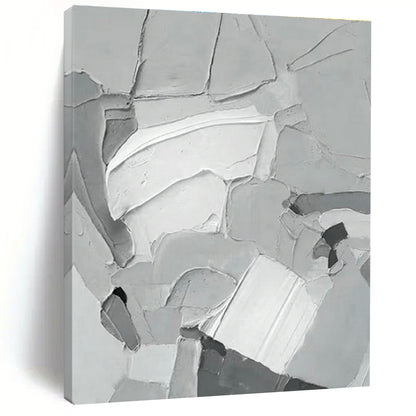 Gray Textured Abstract Art for Industrial Loft & Architecture Firm DLZ0619