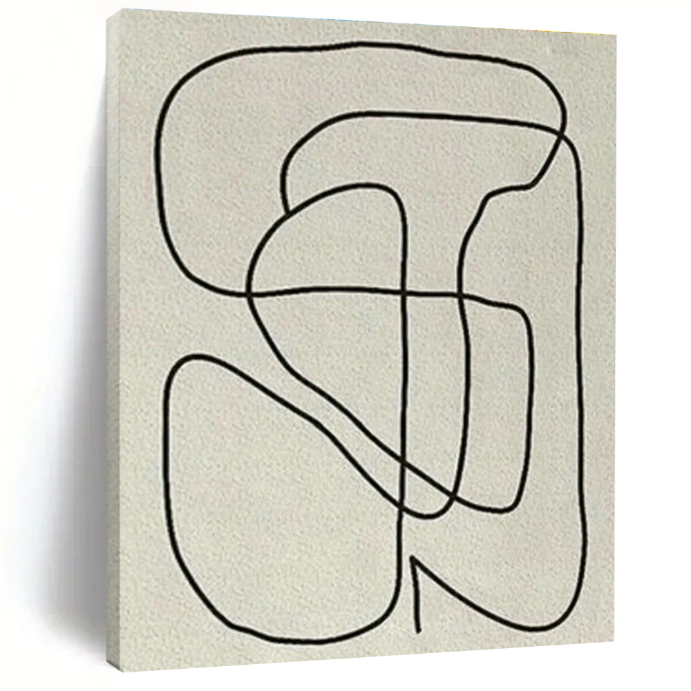 Single - Line Abstract Art for Minimalist Café & Home Bedroom DLZ1143