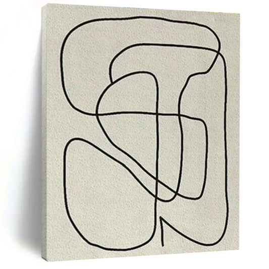 Single - Line Abstract Art for Minimalist Café & Home Bedroom DLZ1143