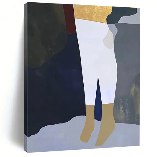 Minimalist Figure Segments for Modern Art Gallery & Chic Boutique Dressing Room STSC960