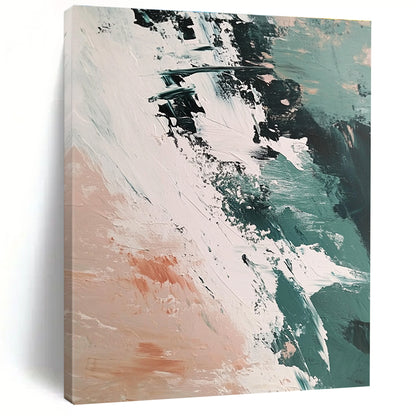 Abstract Green and White Art for Contemporary Art Studio & Creative Home Office STSC1437