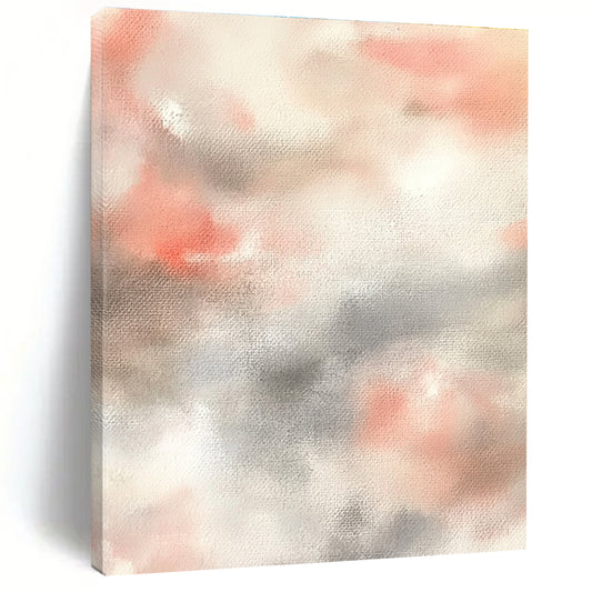 Soft Color Wash Calming Abstract Art for Minimalist Bedroom & Serene Home Reading Nook STSC1462