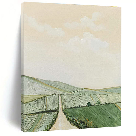 Pastel Rural Landscape Art for Countryside Home Kitchen & Farm - Themed Restaurant DLZ2149