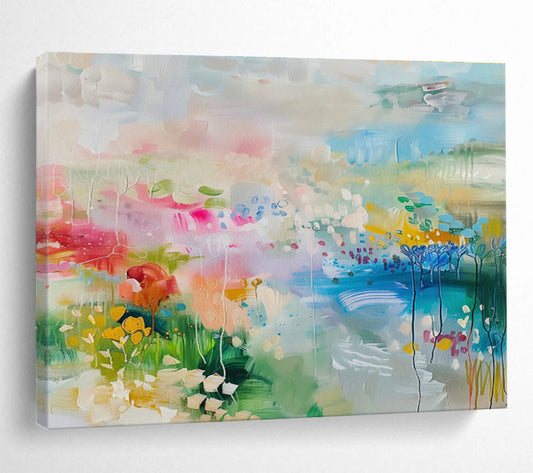 Colorful Pastoral Abstract Art for Charming Sunroom DLZ2864