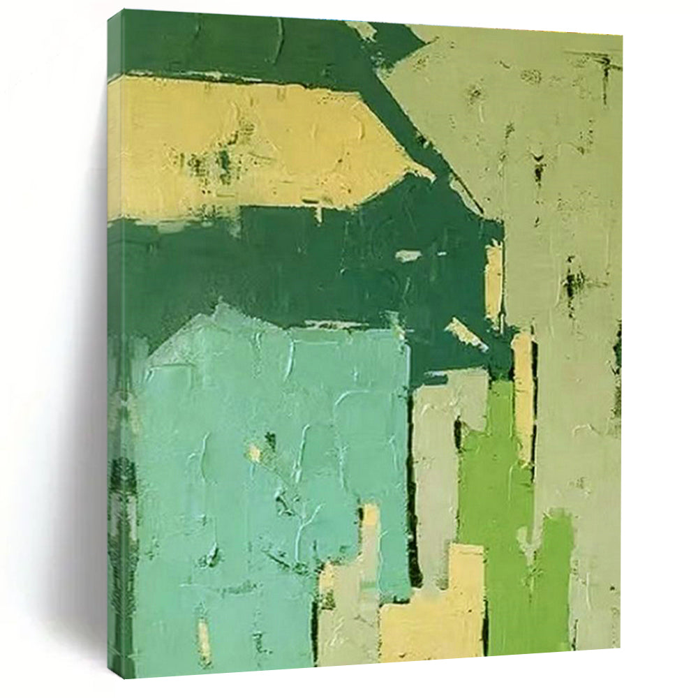 Color - Block Geometric Art for Modern Office Reception DLZ0282