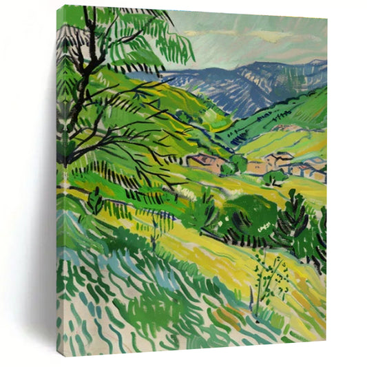 Green Valley Landscape Art for Eco - Friendly Home & Outdoor Adventure Company Office DLZ1768