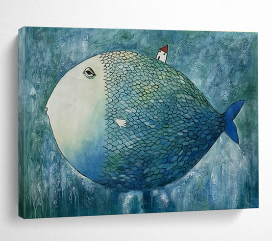 Fish - House Creative Art for Whimsical Children’s Bedroom Play Corners DLZ2602
