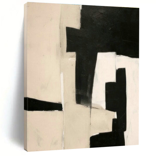 Black - White Geometric Abstract Art for Modern Art Institute & Architectural Firm DLZ1935
