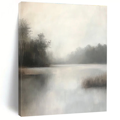 Misty Lake Landscape for Serene Bedroom & Nature - Inspired Café STSC1100
