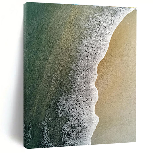 Beach Foam Edge Art for Coastal Villa Living Room & Seaside Café STSC1410
