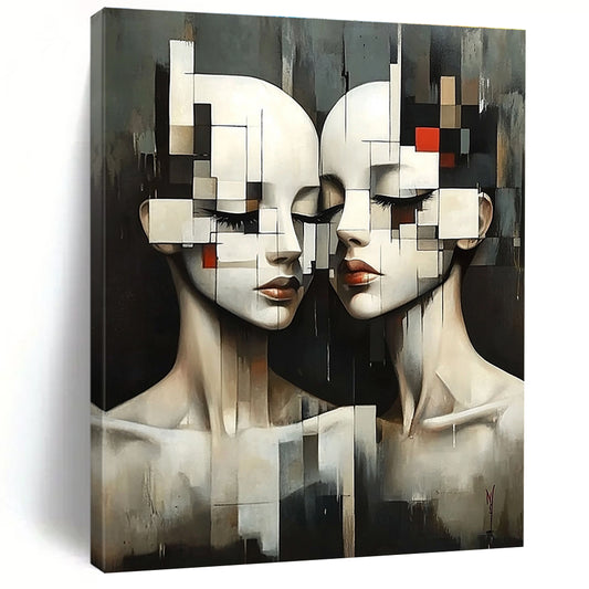Cubist Faces Art for Modern Art Museum & Creative Home Studio STSC1447