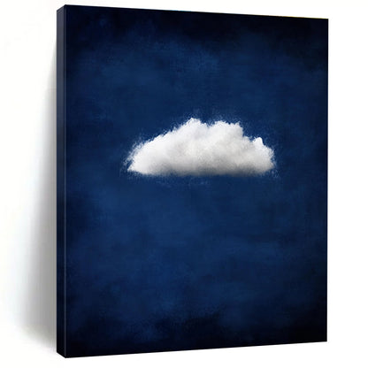 Single White Cloud on Blue 2 Art for Coastal Café & Modern Beach House STSC1404