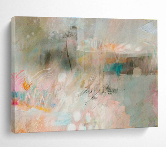 Light - Color Hazy Abstract Art for Spa Retreat Waiting Areas DLZ2587