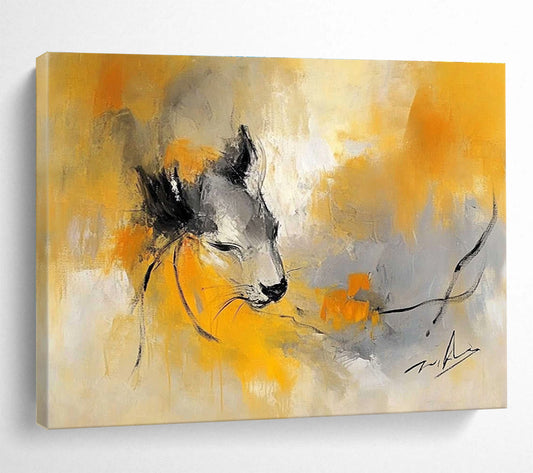 Abstract Animal Portrait Art for Nature - Inspired Nursery & Artistic Pet - Lover’s Home SC335