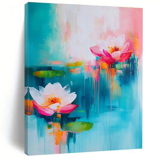 Dreamy Abstract Lotus Art for Spa & Bedroom STSC052
