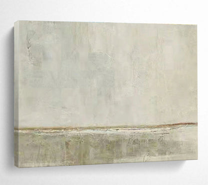 Minimalist Gray - White Abstract Art for Calm Therapy Office Waiting Rooms DLZ3120